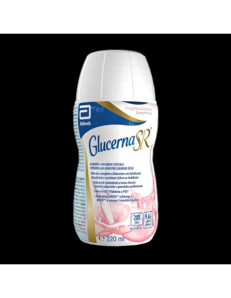 Glucerna SR Alimento per Diabetici Fragola 220ml